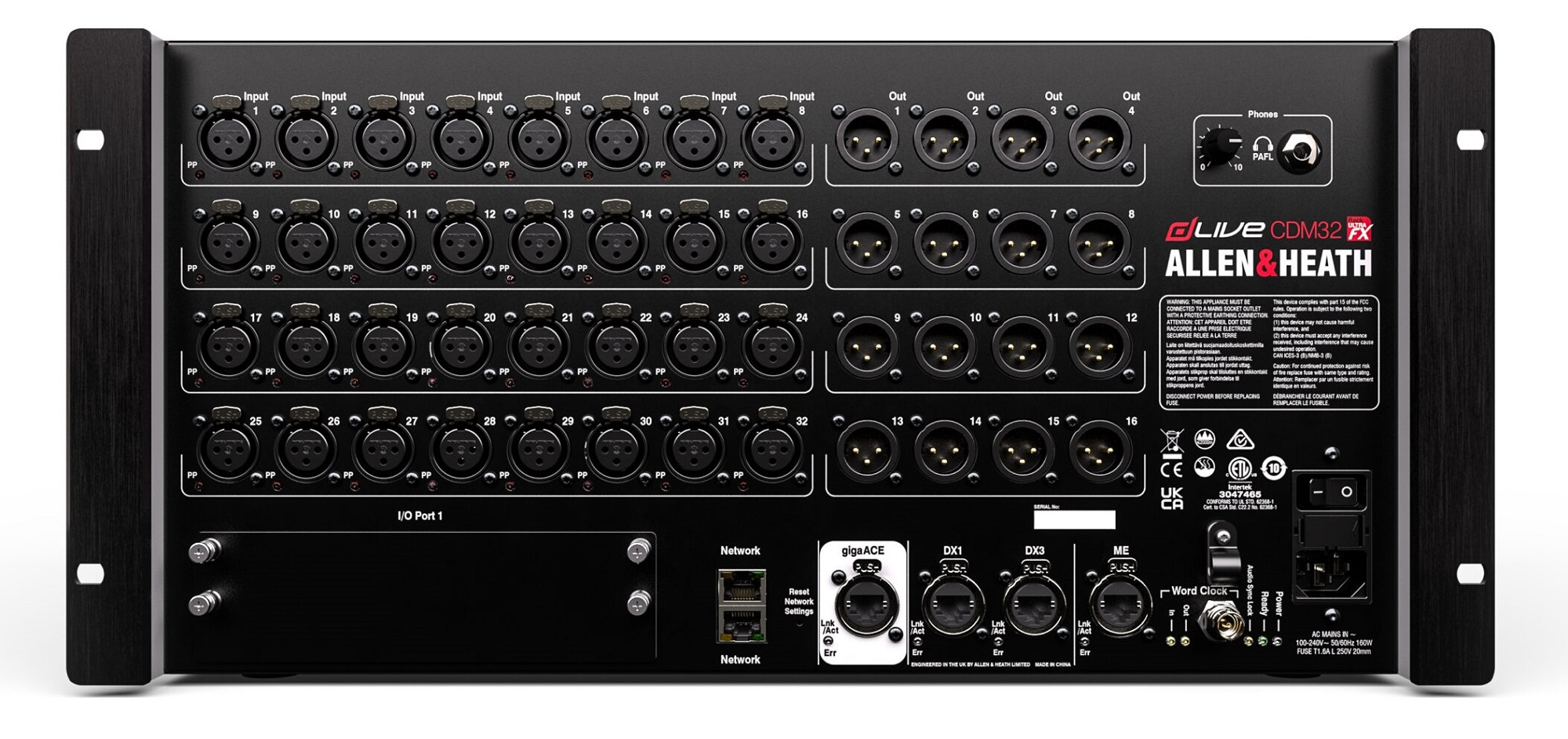 Allen & Heath dLive CDM32U Mixrack