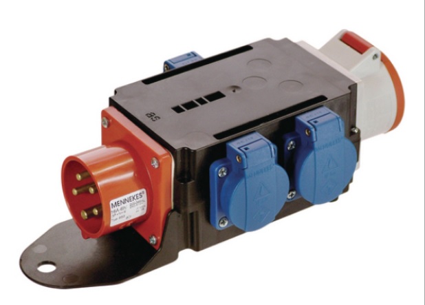 Verteilerbox CEE16, 3xT23, 1xCEE16 (Typ A)