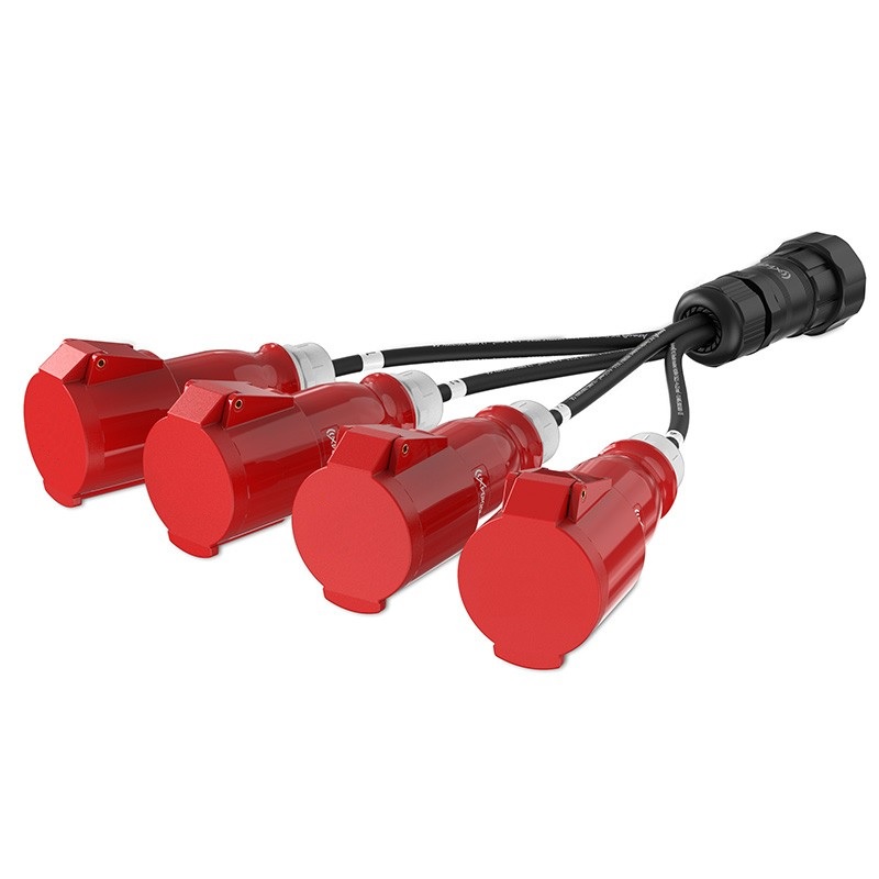 Socapex > 4xCEE16 4-pol Spider